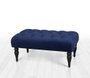 Atelier Del Sofa Banco Terciopelo Azul Marino 92x43x48 cm